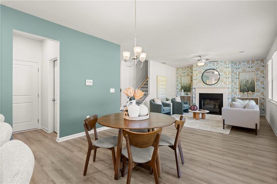 Furnished interior view inside a new home in Kingsmere Estates, Loganville (Image 3).