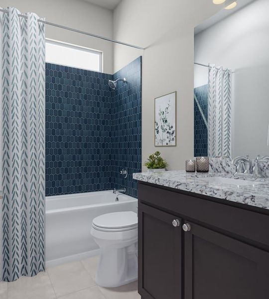 Representative furnished interior of a home built from the Sheldon by Tri Pointe Homes in Park Collection At Wolf Ranch, Georgetown (Image 8).