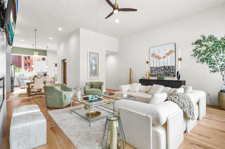 Furnished interior view inside a new home in , Grapevine (Image 27).