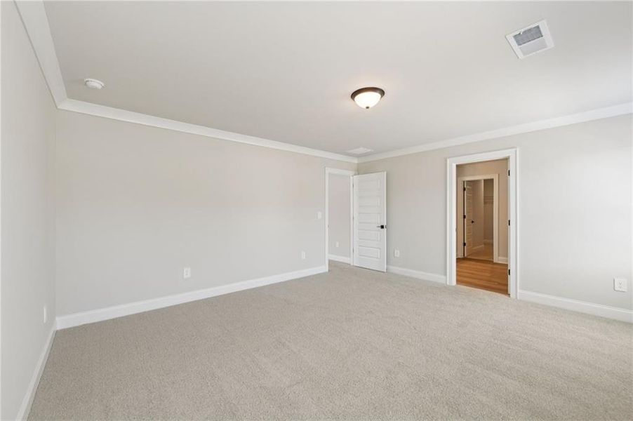 Spacious, unfurnished interior of a new home in Vines at Mill Creek - Estate Series, Braselton (Image 44).