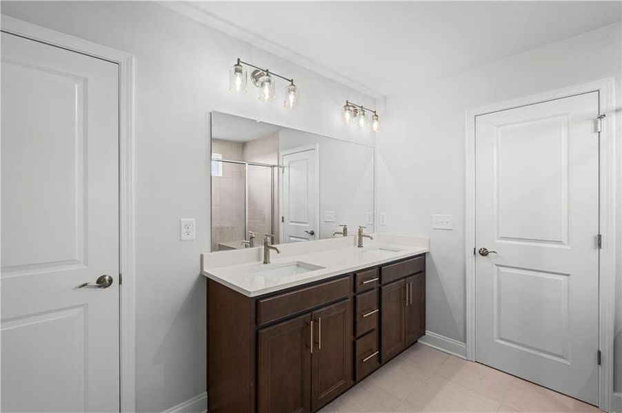 Furnished interior view inside a new home in Reunion, Flowery Branch (Image 6).