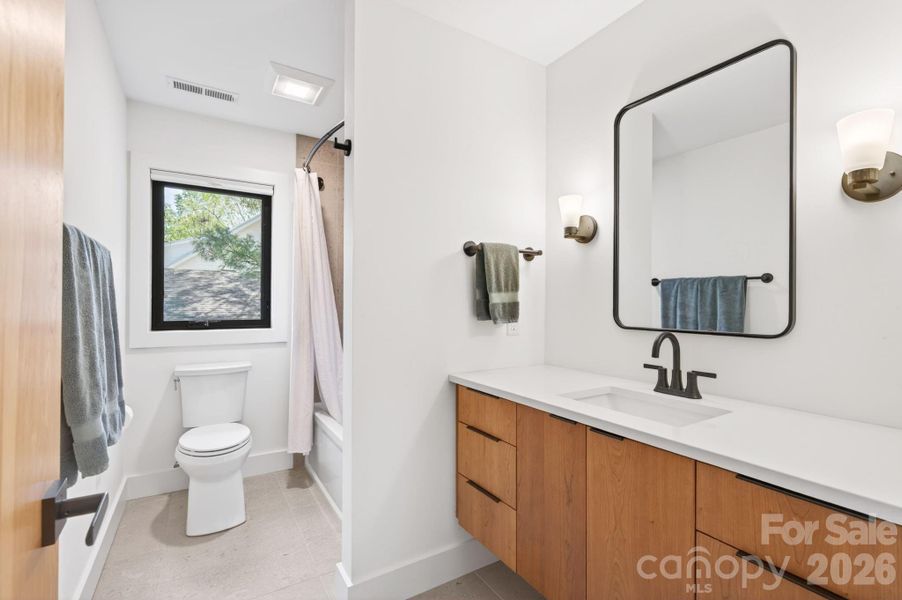 Modern Touches in Second Full Bathroom