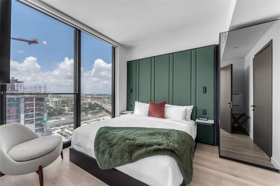 Furnished interior view inside a new home in , Miami (Image 39).