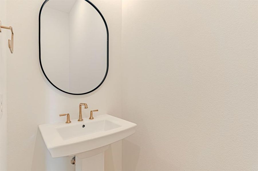 Powder bath on main level