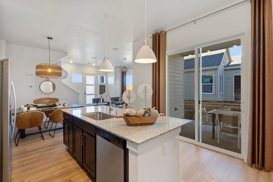 Furnished interior view inside a new home in Trailside on Harmony, Timnath (Image 31).