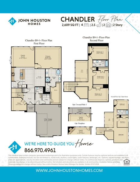 2D floor plan layout for the Chandler by John Houston Homes in BridgeWater - Phase 1, Midlothian, TX (Image 3). 2D floor plan layout for the Chandler by John Houston Homes in BridgeWater - Phase 1, Midlothian, TX (Image 3).