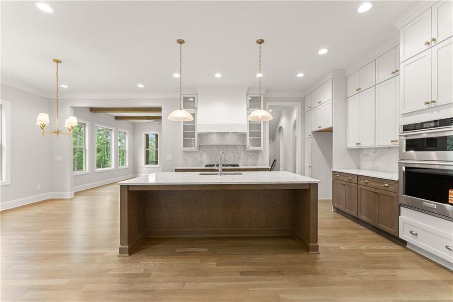 Furnished interior view inside a new home in , Flowery Branch (Image 9).
