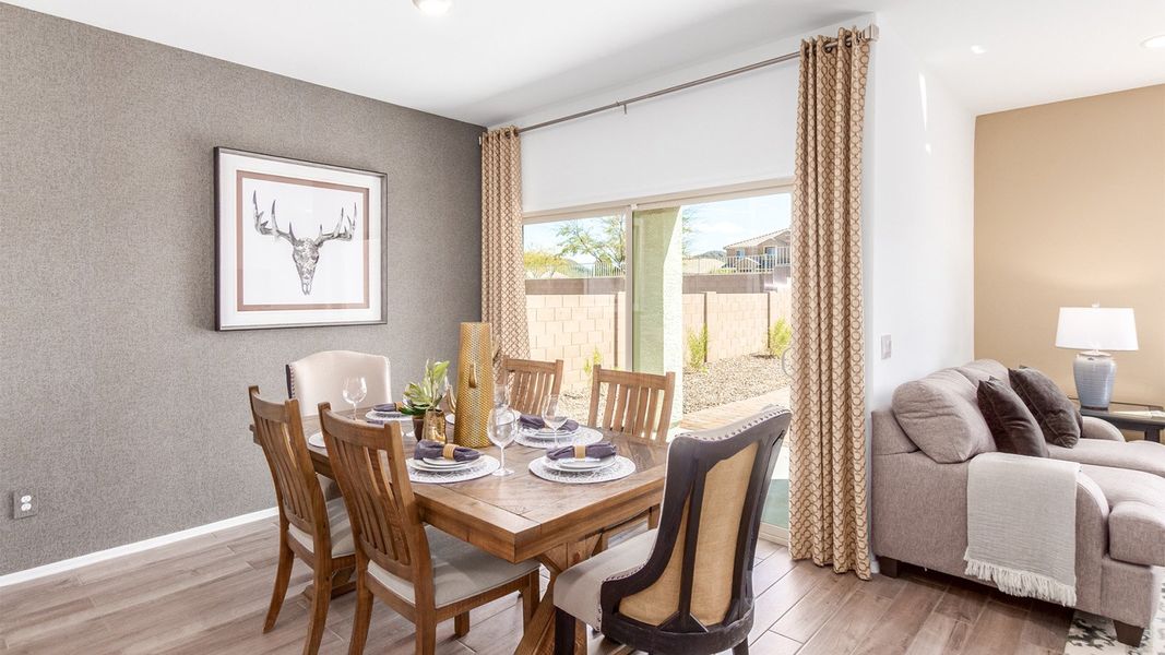 Representative furnished interior of a home built from the Cali by D.R. Horton in Barnett Village, Marana (Image 9). Representative furnished interior of a home built from the Cali by D.R. Horton in Barnett Village, Marana (Image 9).
