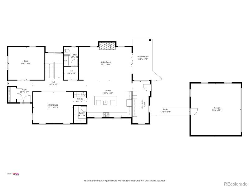 2D floor plan layout of this home in , Denver, CO (Image 7).