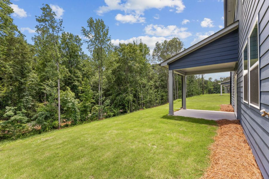 A house with a lawn and trees. A house with a lawn and trees.