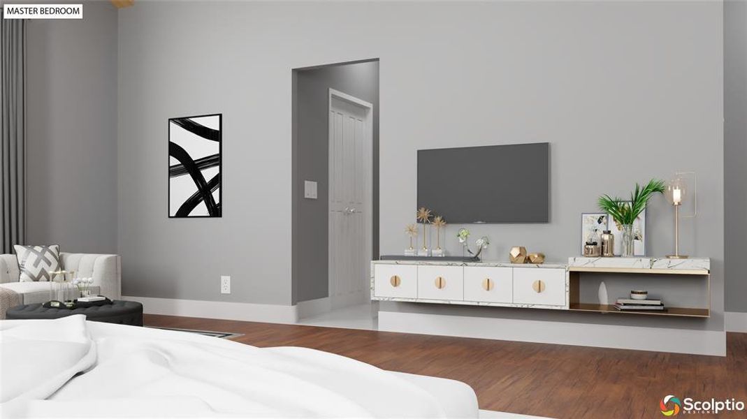 Furnished interior view inside a new home in , Leander (Image 9).