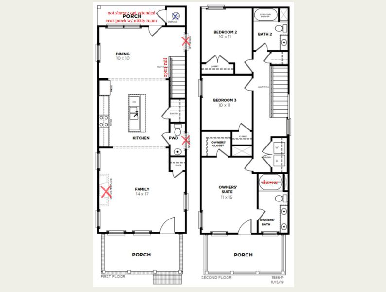 2D floor plan layout of this home in , Summerville, SC (Image 3).