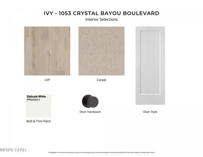 Sample of building materials used in homes in Breakfast Point East, Panama City Beach (Image 3).