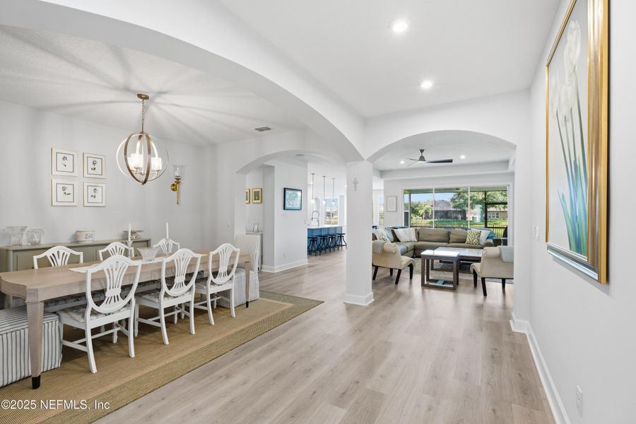 Furnished interior view inside a new home in Trailmark - Phase 6, St. Augustine (Image 37). Furnished interior view inside a new home in Trailmark - Phase 6, St. Augustine (Image 37).