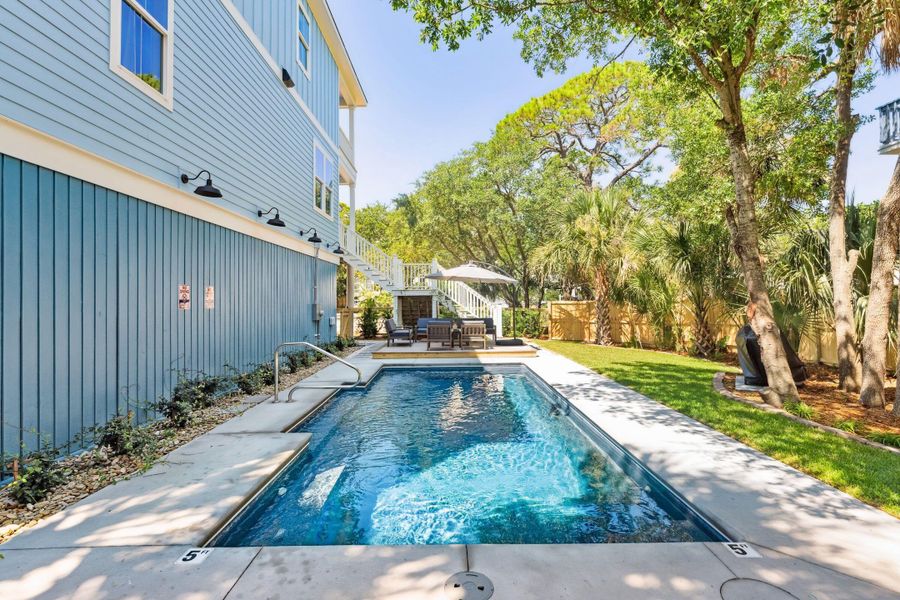 Front exterior of a new home in , Folly Beach, SC, highlighting curb appeal (Image 19).