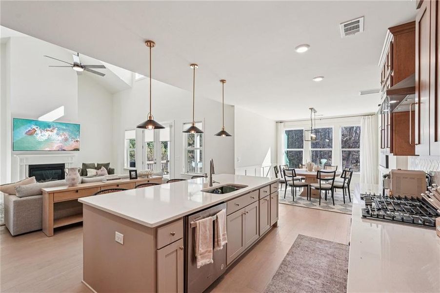 Furnished interior view inside a new home in Fireside Farms, Dawsonville (Image 17).