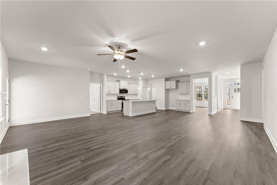 Spacious, unfurnished interior of a new home in Wood Creek Landing, Leland (Image 17).