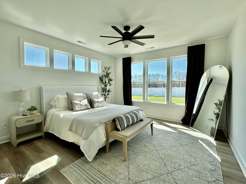 Furnished interior view inside a new home in Dixon Grove, Grimesland (Image 10).