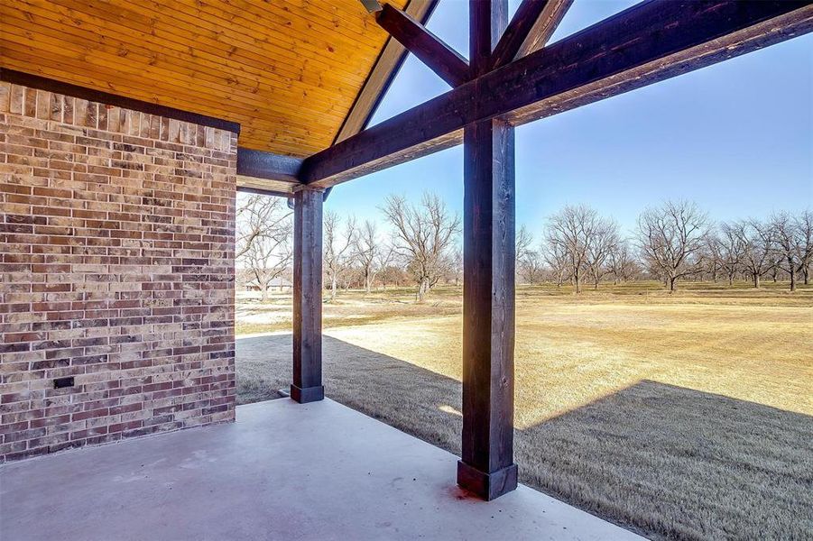 View of patio / terrace featuring a rural view