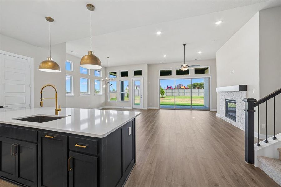 Furnished interior view inside a new home in Pecan Square - Estates, Northlake (Image 7). Furnished interior view inside a new home in Pecan Square - Estates, Northlake (Image 7).