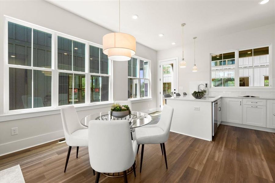 Furnished interior view inside a new home in , Atlanta (Image 35). Furnished interior view inside a new home in , Atlanta (Image 35).