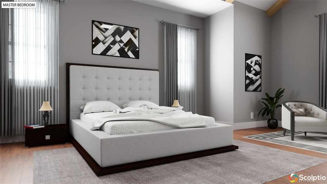 Primary Suite w Sitting Area