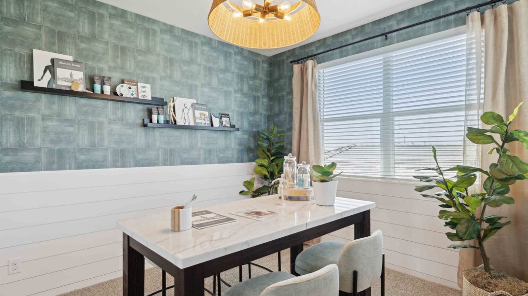 Representative furnished interior of a home built from the Stork by D.R. Horton in Apache Farms, Buckeye (Image 33).