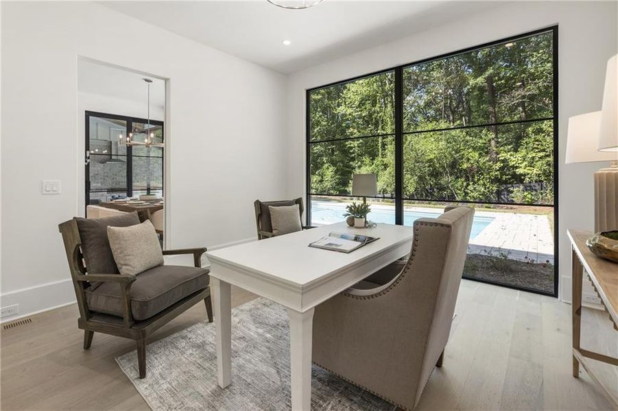 Furnished interior view inside a new home in , Atlanta (Image 60). Furnished interior view inside a new home in , Atlanta (Image 60).