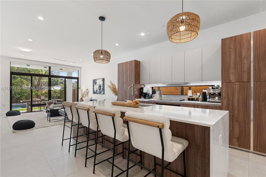 Furnished interior view inside a new home in , Miami (Image 40).