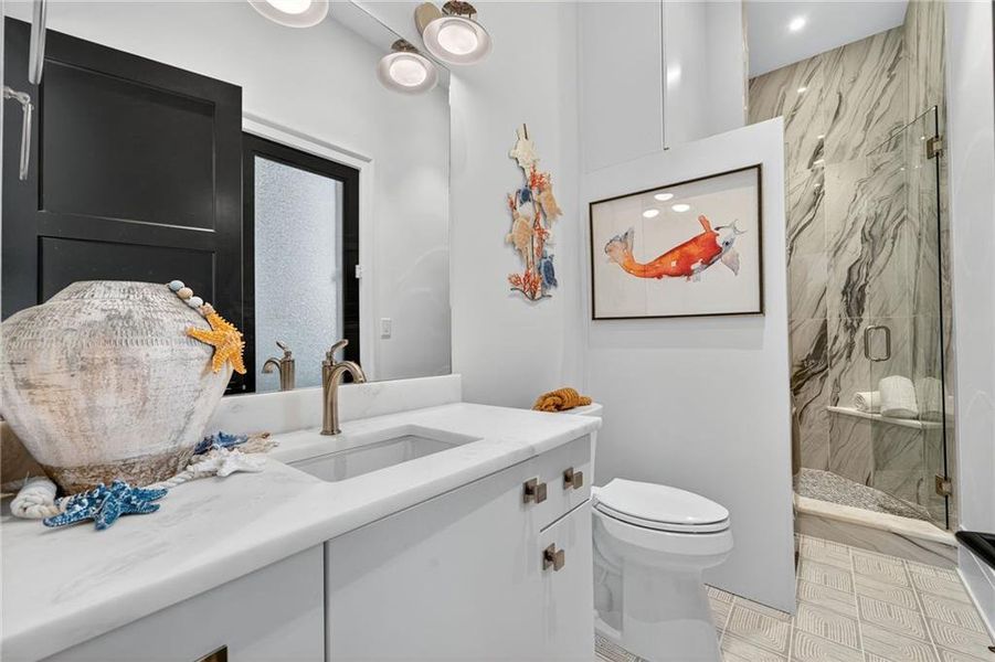 Furnished interior view inside a new home in , Atlanta (Image 65).