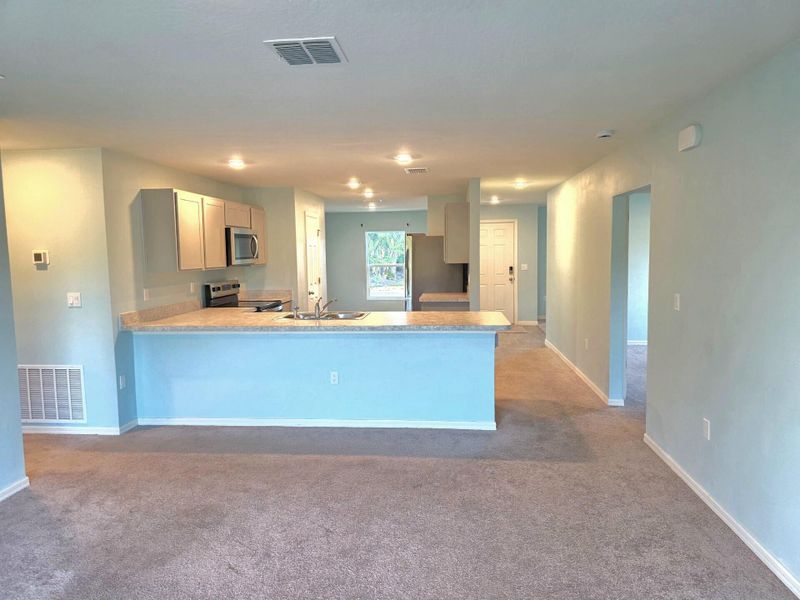 View of Kitchen from Family Room