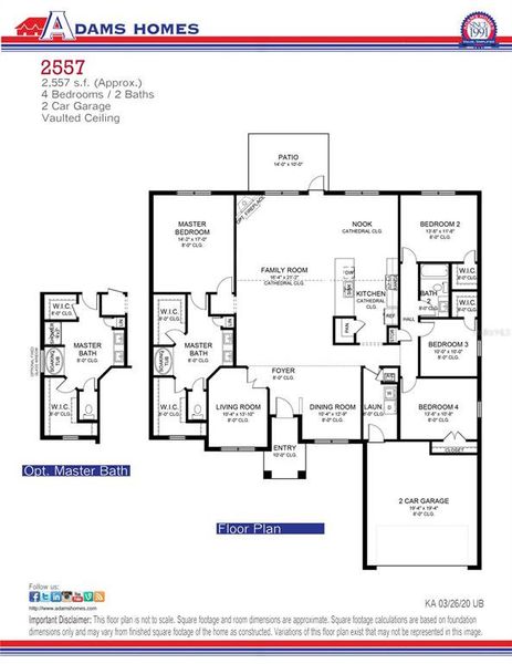2D floor plan layout of this home in , Ocala, FL (Image 3).
