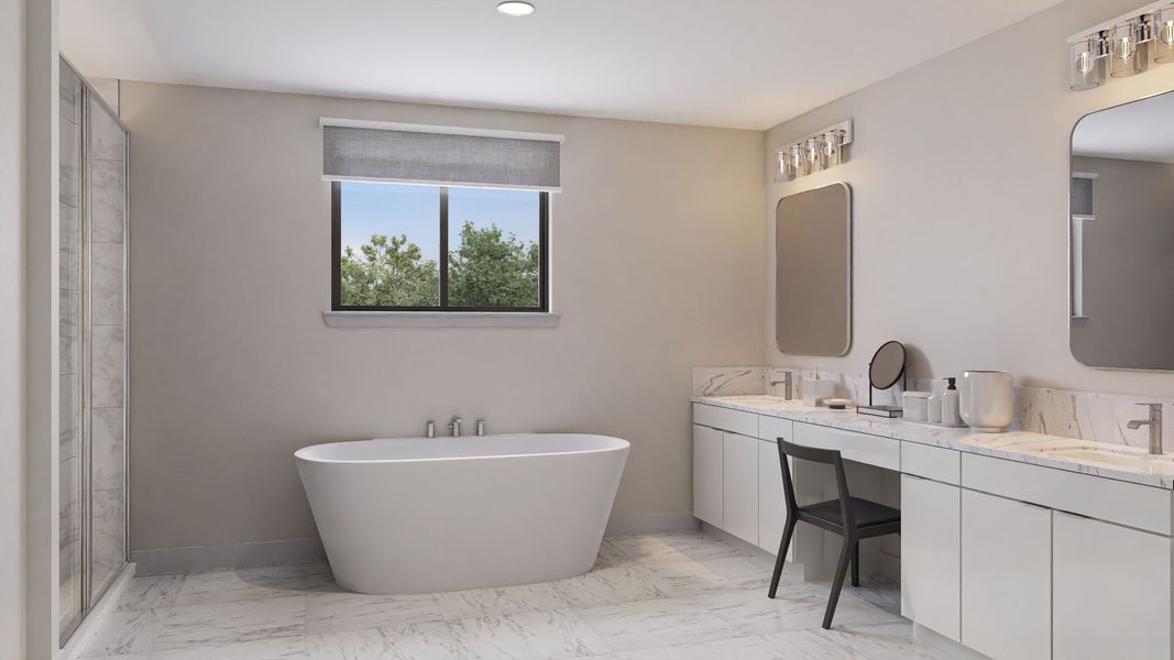 Representative furnished interior of a home built from the The Catamaran by 13th Floor Homes in Marina Landings, Fort Lauderdale (Image 10).