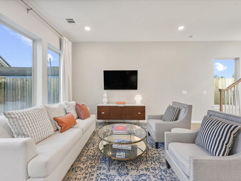 Furnished interior view inside a new home in , Houston (Image 17). Furnished interior view inside a new home in , Houston (Image 17).