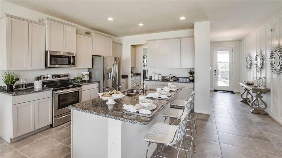 Furnished interior view inside a new home in Oakfield Trails, Parrish (Image 9). Furnished interior view inside a new home in Oakfield Trails, Parrish (Image 9).