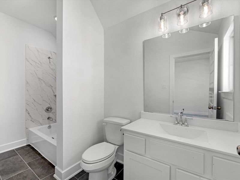 Furnished interior view inside a new home in Grange - 55', Katy (Image 5).