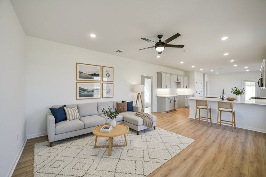 Front exterior of a new home in Mostyn Springs, Magnolia, TX, highlighting curb appeal (Image 21). Front exterior of a new home in Mostyn Springs, Magnolia, TX, highlighting curb appeal (Image 21).