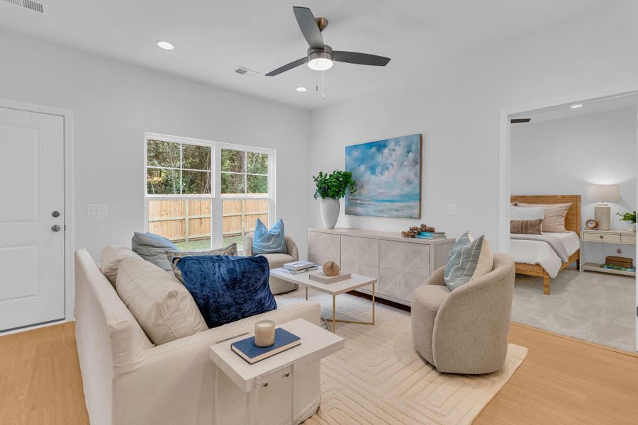 Furnished interior view inside a new home in , Summerville (Image 9). Furnished interior view inside a new home in , Summerville (Image 9).