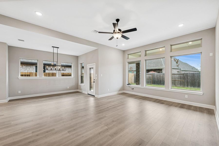 Spacious, unfurnished interior of a new home in The Highlands 55' - Encore Collection, Porter (Image 28). Spacious, unfurnished interior of a new home in The Highlands 55' - Encore Collection, Porter (Image 28).