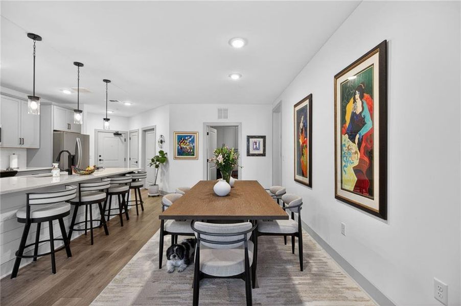 Furnished interior view inside a new home in Gatherings® at Herrington, Cumming (Image 31).