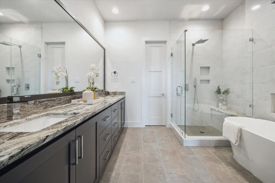 Furnished interior view inside a new home in Point East, Houston (Image 22).