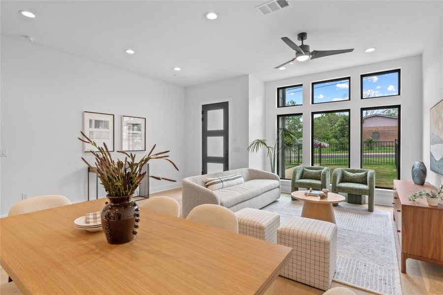 Furnished interior view inside a new home in The Enclave At Dulce Lane, Austin (Image 11).