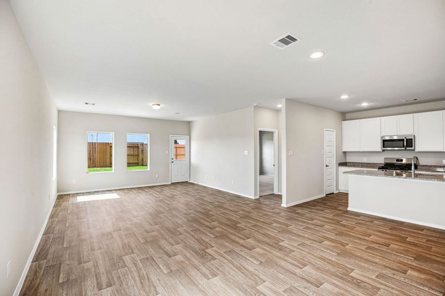 Representative unfurnished interior of a home built from the Legacy Hills 1754 by Brohn Homes in Legacy Hills, Mico (Image 13).