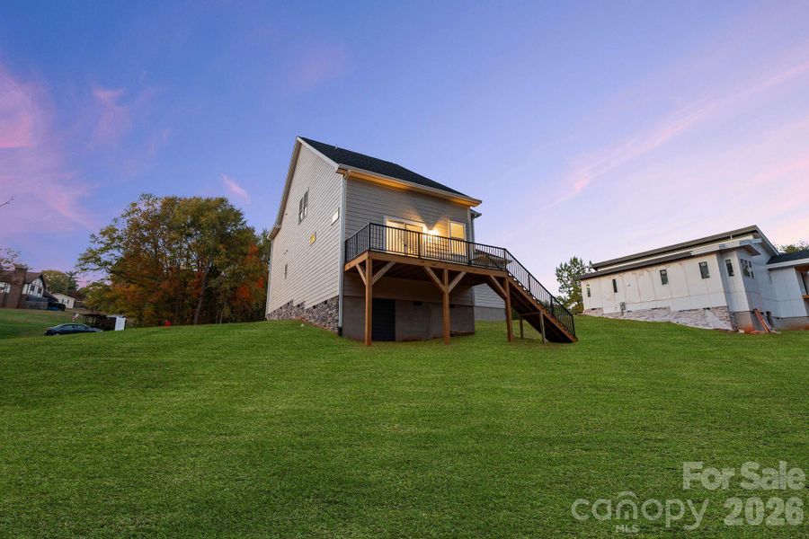 Exterior details and patio area of a home in , Hickory (Image 4).