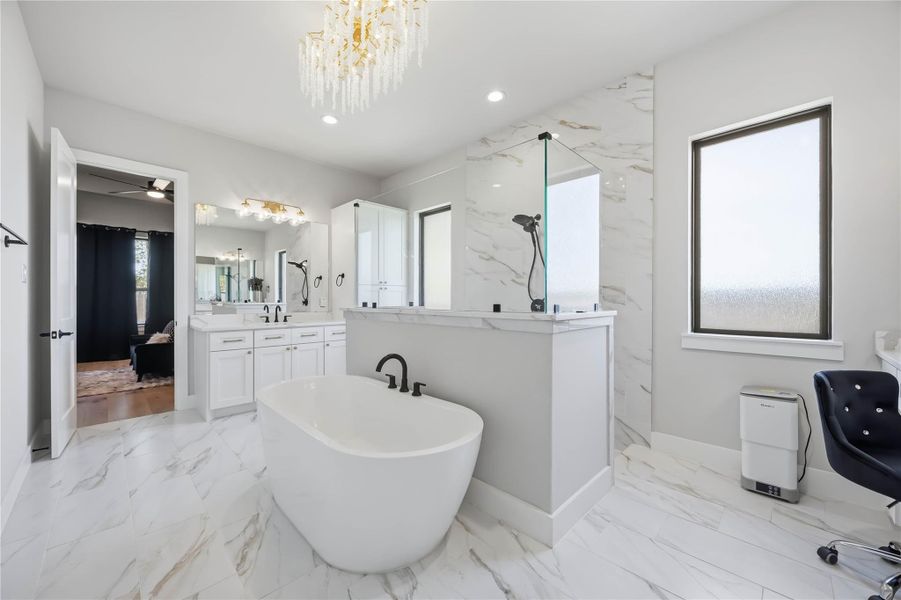 Furnished interior view inside a new home in Artavia, Conroe (Image 37).