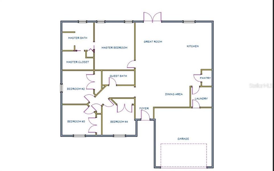 2D floor plan layout of this home in , Dunnellon, FL (Image 2). 2D floor plan layout of this home in , Dunnellon, FL (Image 2).