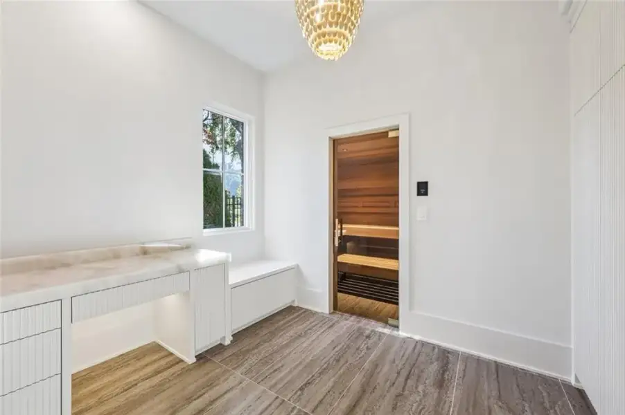 Furnished interior view inside a new home in , Alpharetta (Image 64).