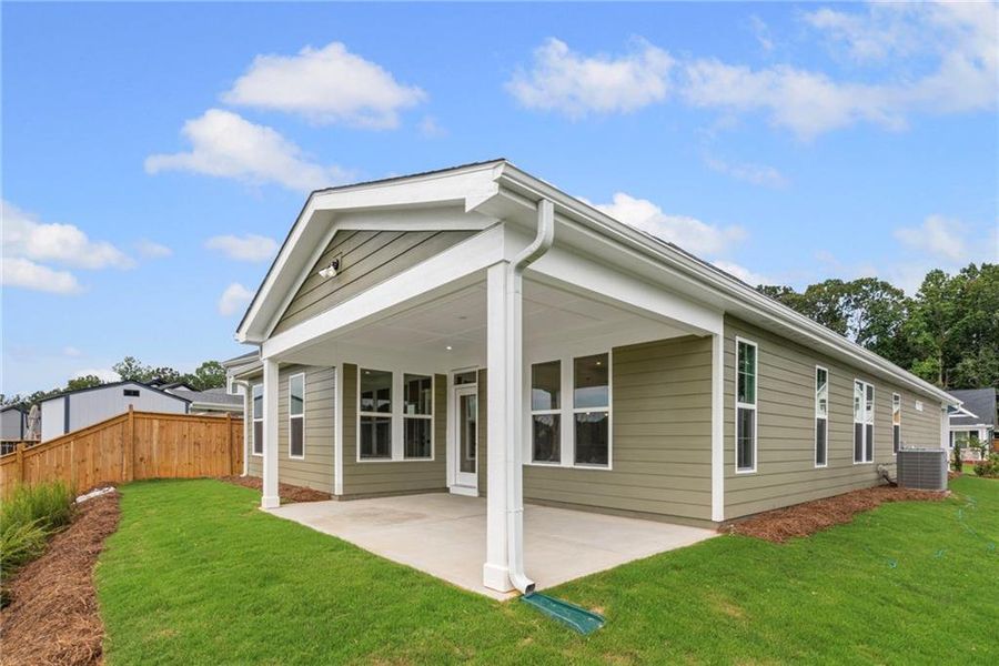 Front exterior of a new home in The Reserve At Liberty Park, Braselton, GA, highlighting curb appeal (Image 21). Front exterior of a new home in The Reserve At Liberty Park, Braselton, GA, highlighting curb appeal (Image 21).
