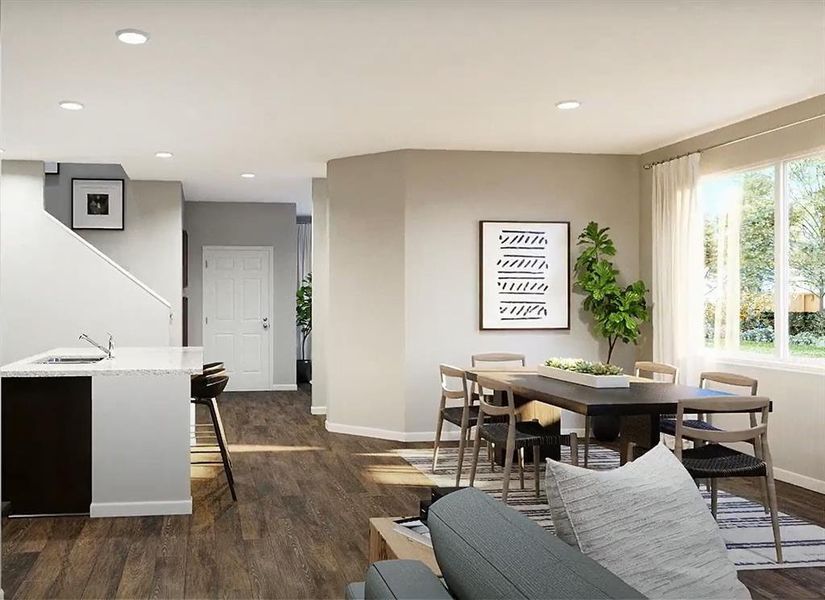 Furnished interior view inside a new home in Deer Creek, Fort Worth (Image 26). Furnished interior view inside a new home in Deer Creek, Fort Worth (Image 26).