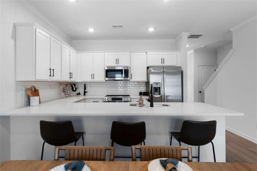 Furnished interior view inside a new home in , Cedartown (Image 13).